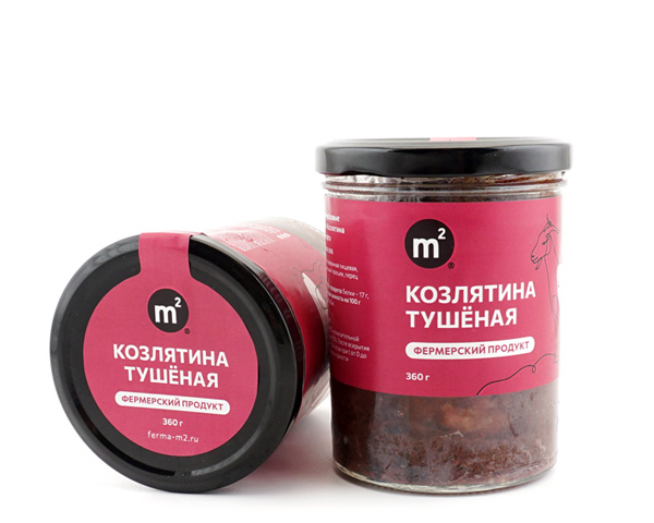 Козлятина тушеная из органического мяса, 360 г