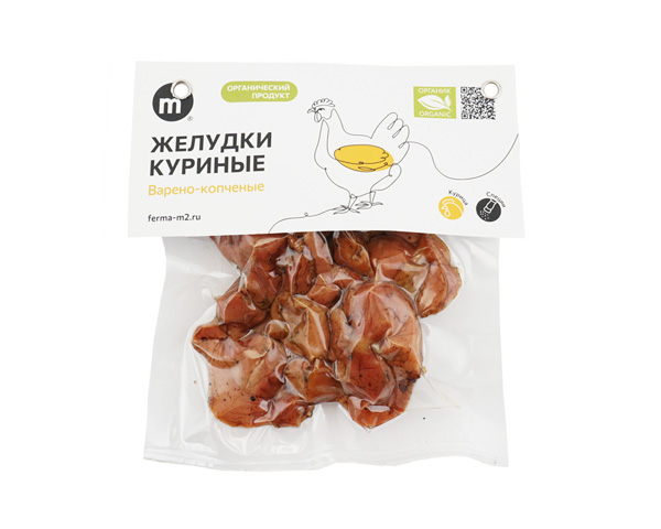 Желудки куриные варено-копченые, 100 г