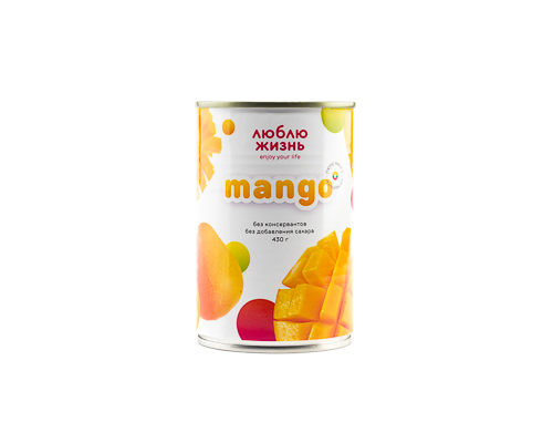 Пюре манго без сахара, 430 г